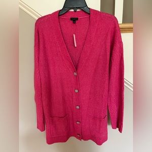 Talbots Size L  pink cardigan sweater.